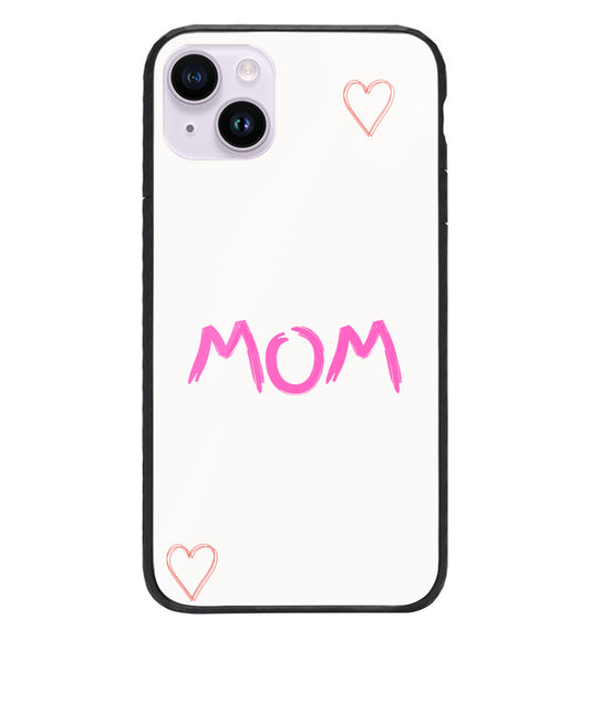 iPhone 14 Plus Phone Case | MOM With 2 Hearts
